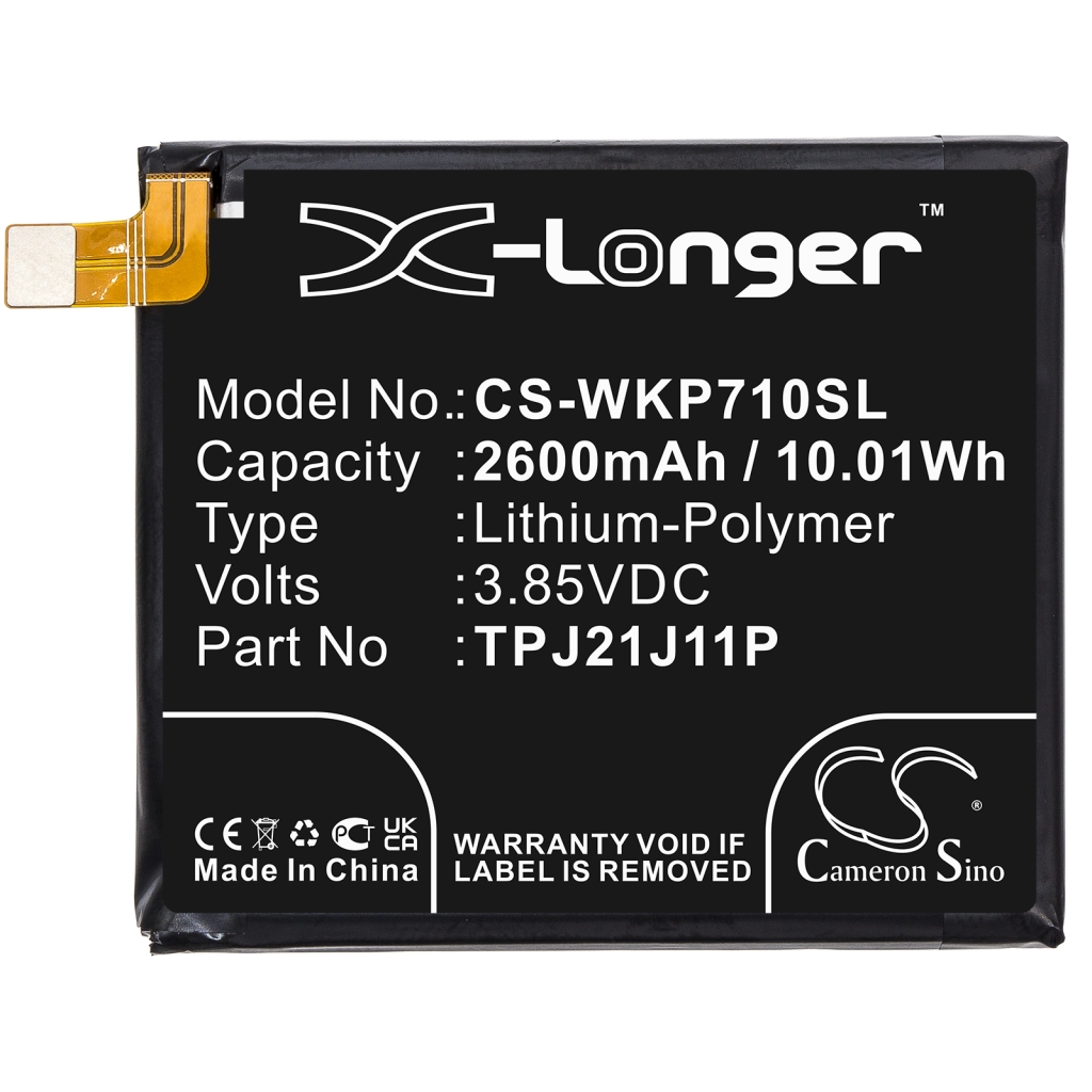 Batterier till mobiltelefoner Wiko CS-WKP710SL