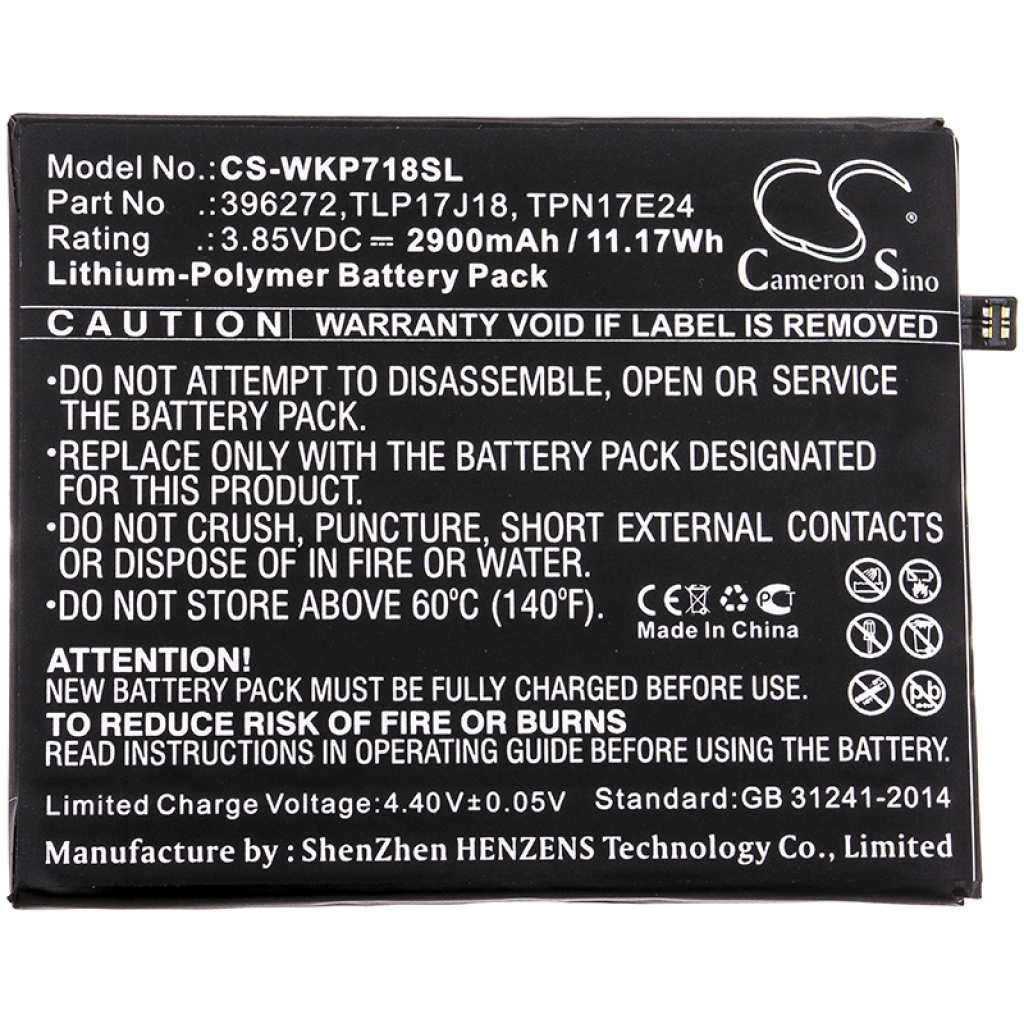 Batterier Ersätter S104-AC8000-000