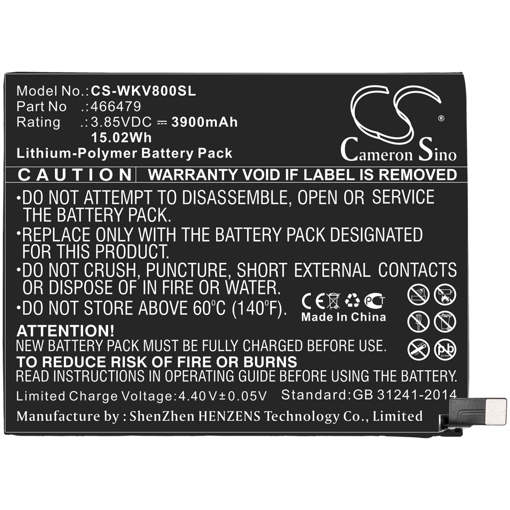 Batterier Ersätter 466479