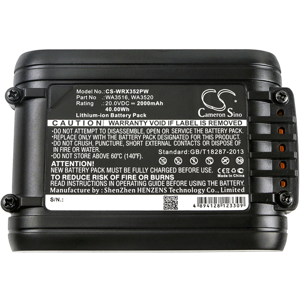 Batterier Ersätter WX531.9
