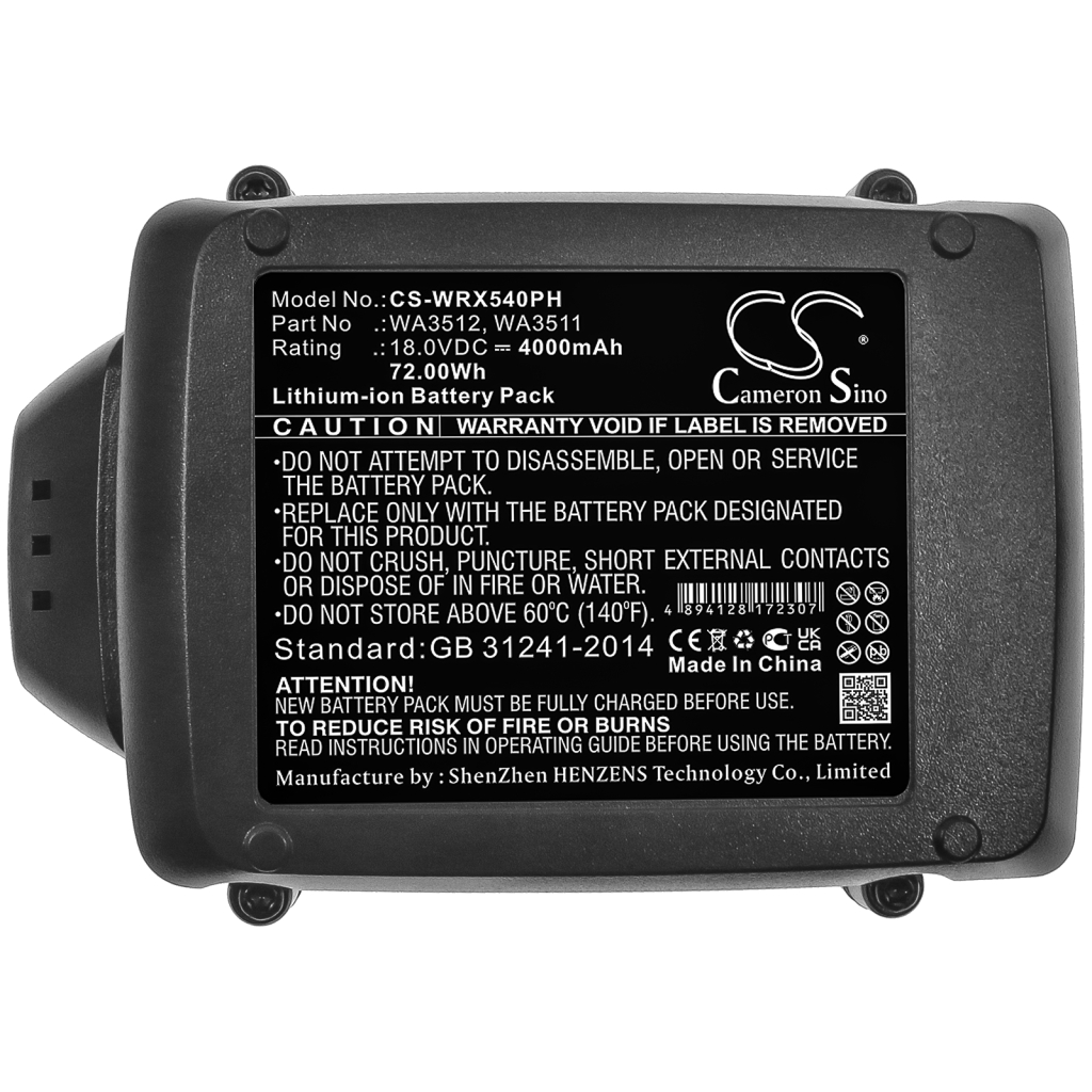 Battery industrial Worx RK1806K2