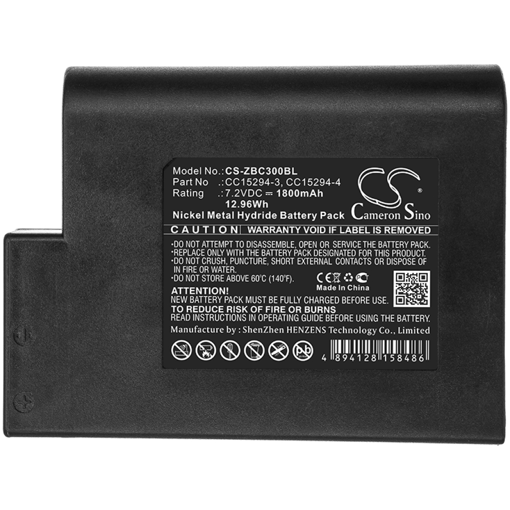 Batterier för skrivare Zebra CS-ZBC300BL