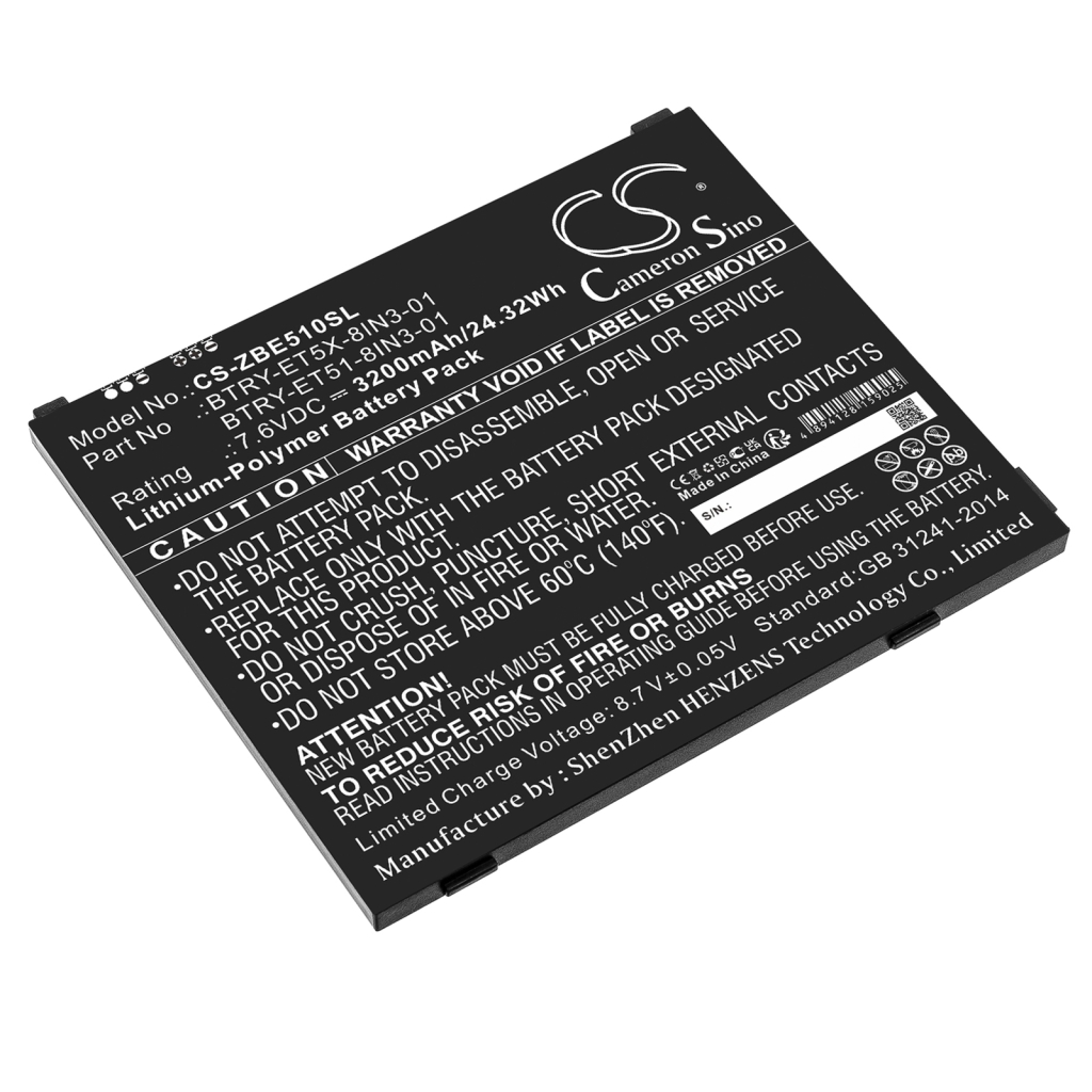 Tablet Battery Zebra CS-ZBE510SL