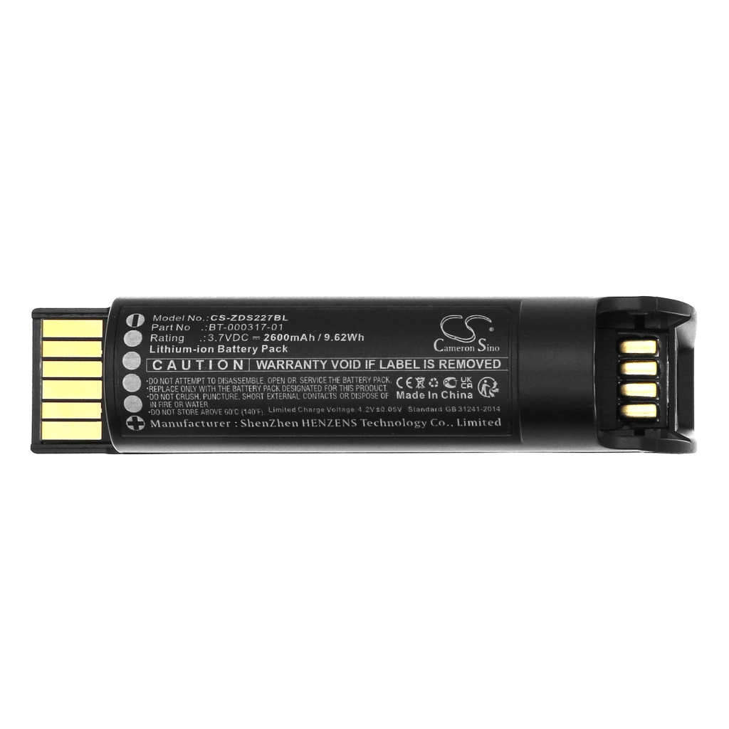 Batterier för skanner Zebra CS-ZDS227BL