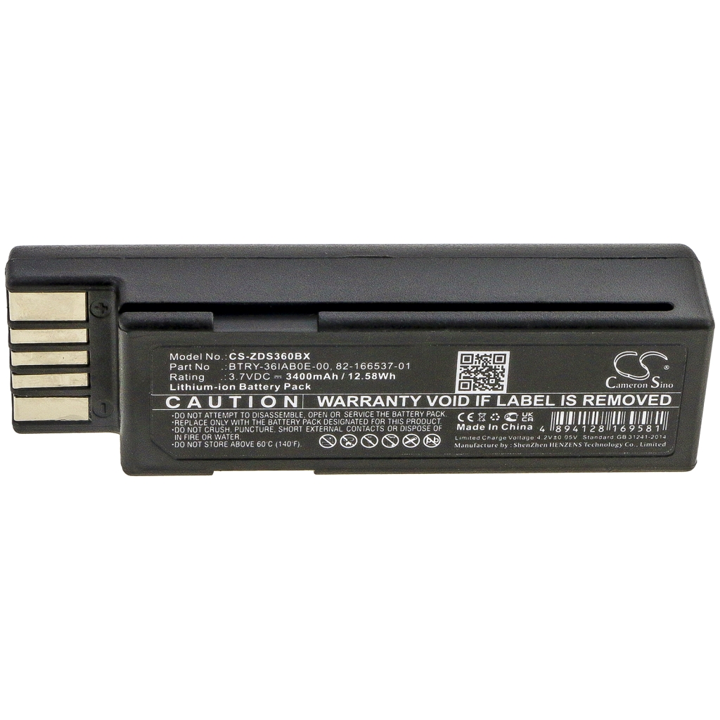 Batterier för skanner Zebra CS-ZDS360BX