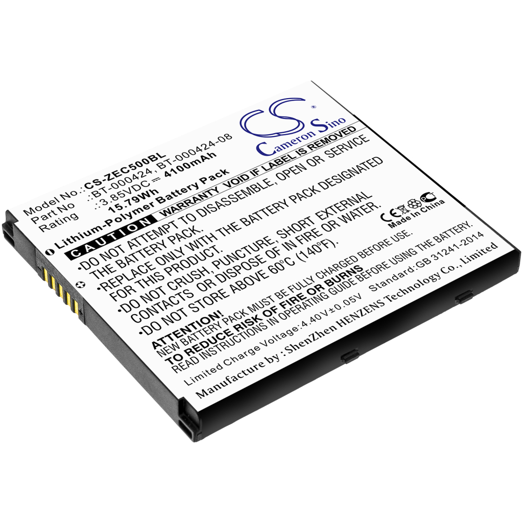 Batterier för skanner Zebra CS-ZEC500BL