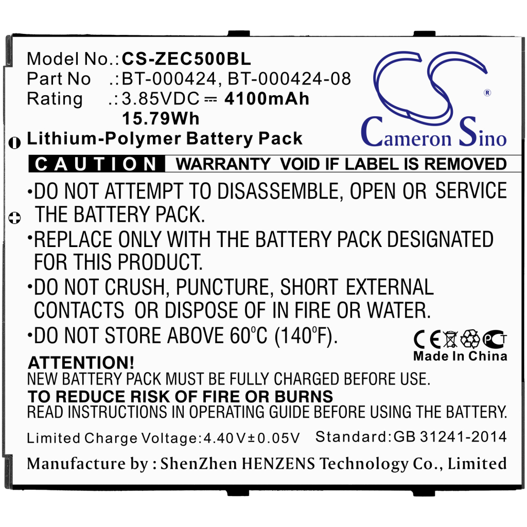 Batterier Ersätter BTRY-EC5X-ST1-01