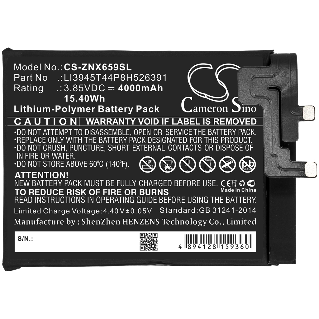 Battery Replaces LI3945T44P8H526391