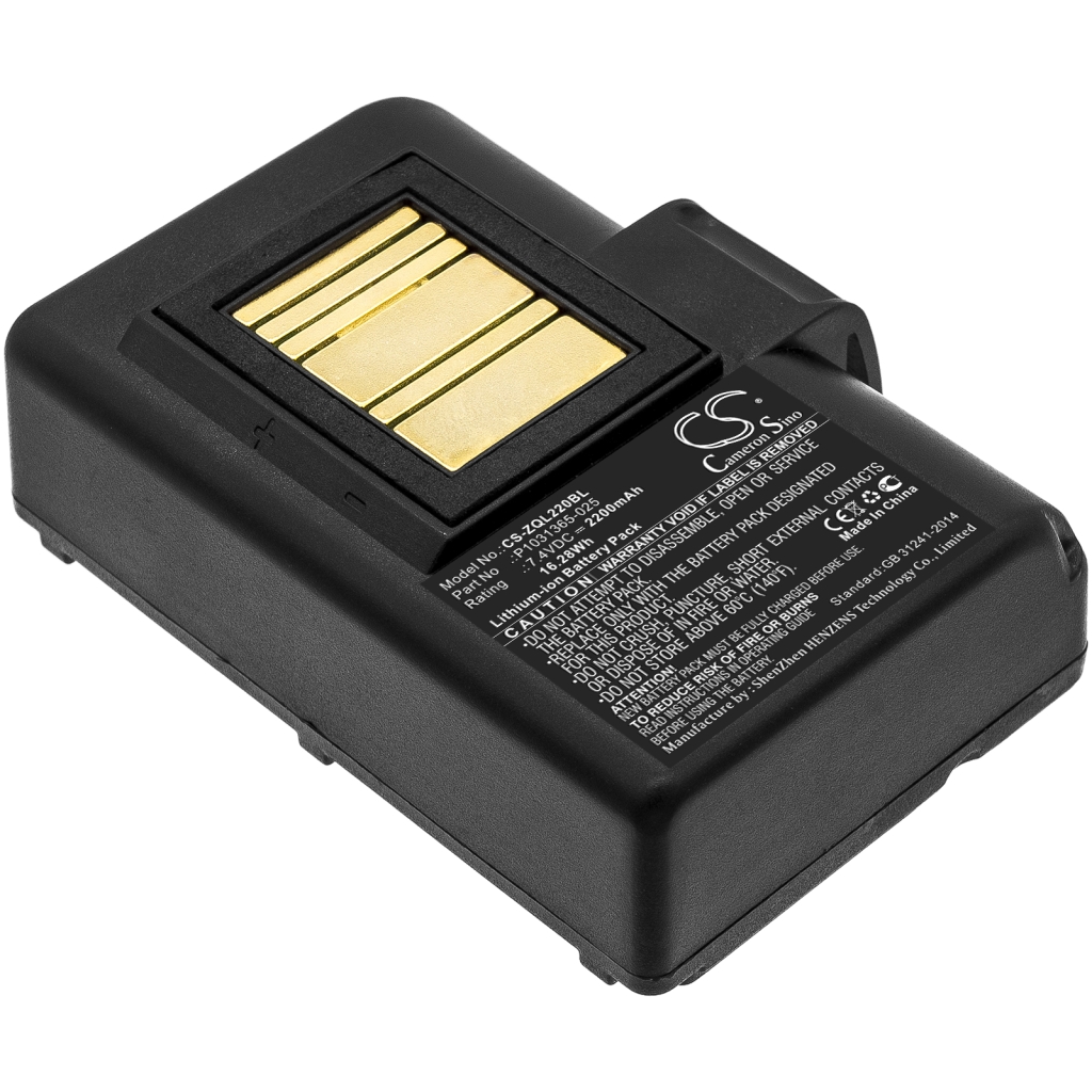 Batterier för skrivare Zebra CS-ZQL220BL