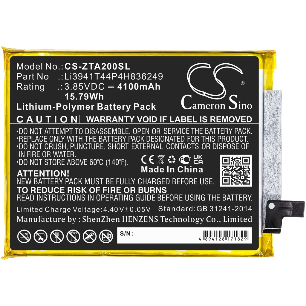 Battery Replaces Li3941T44P4H836249