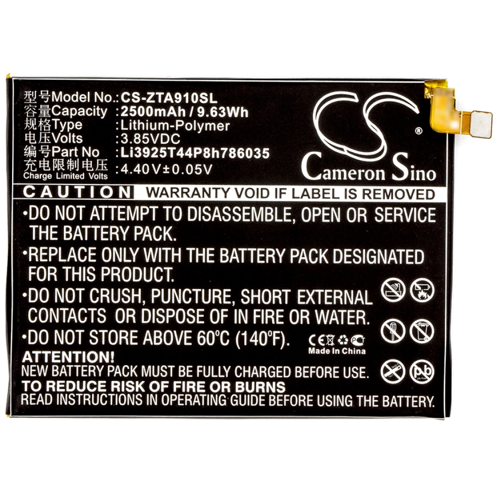 Batterier Ersätter Li3925T44P8h786035