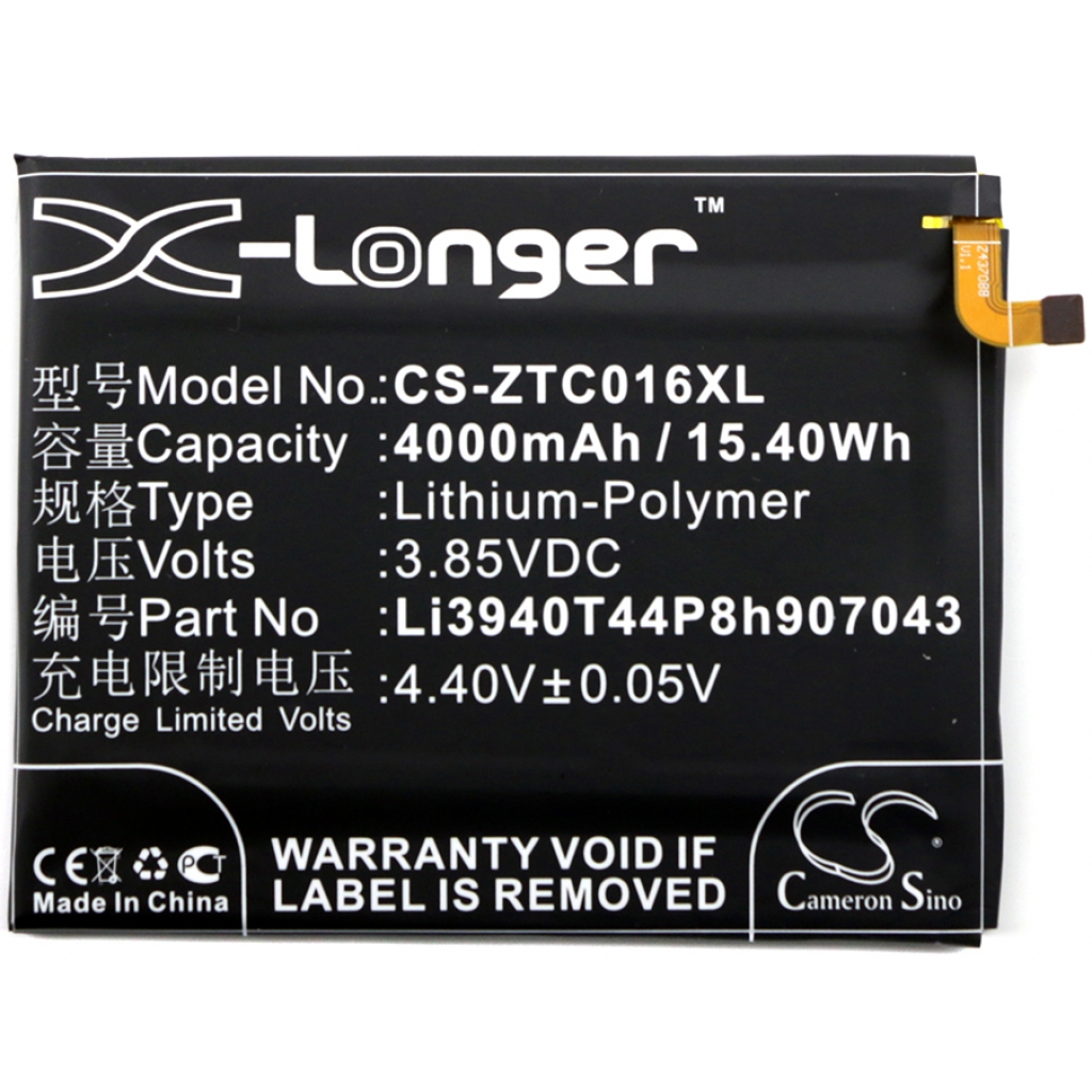 Batterier Ersätter Axon Max C2016 Dual SIM