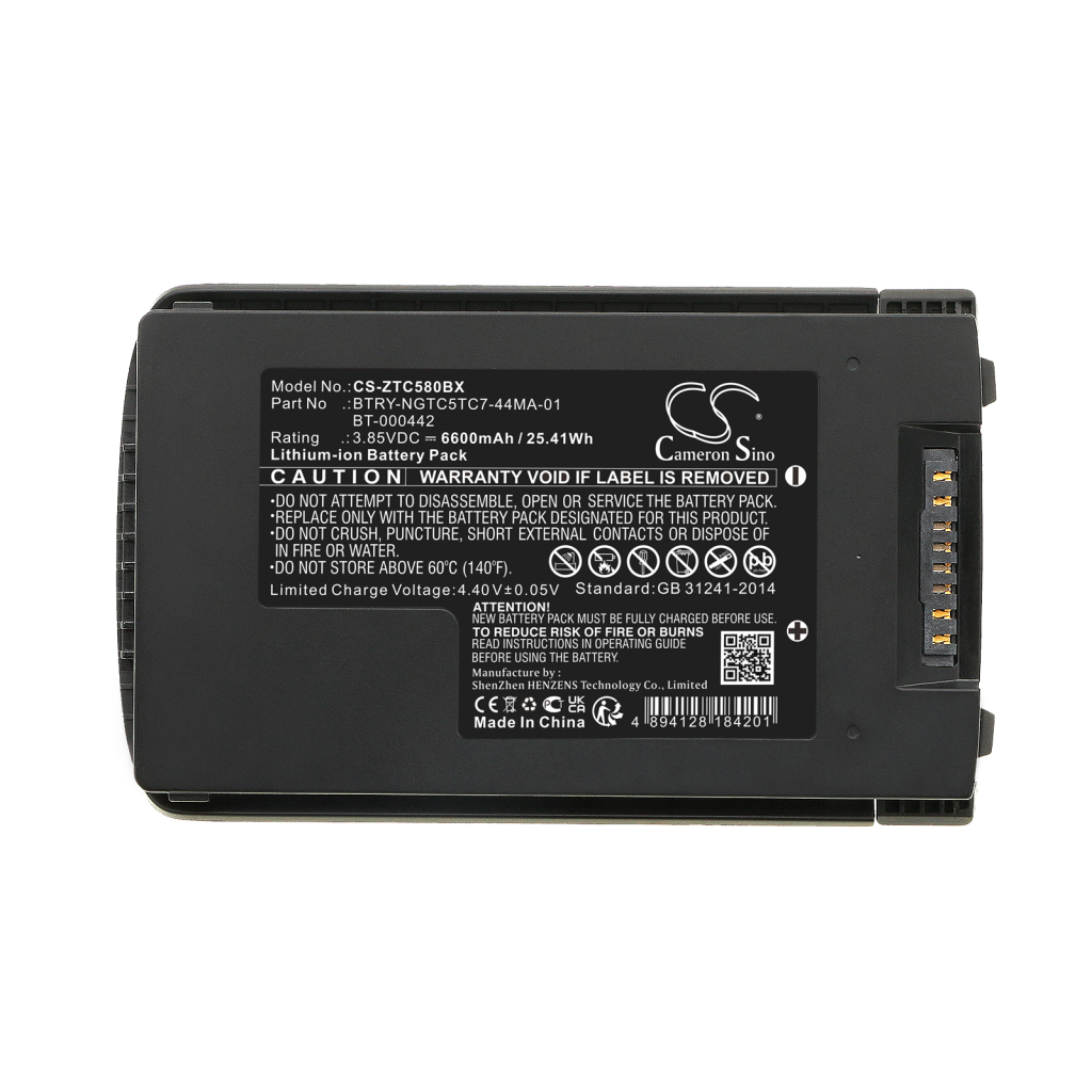 Batterier för skanner Zebra CS-ZTC580BX