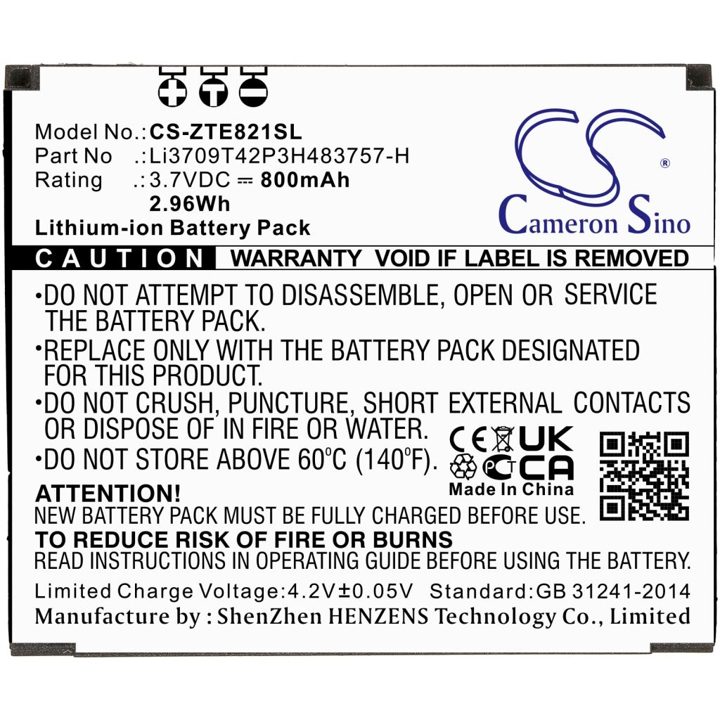 Batterier Ersätter E821