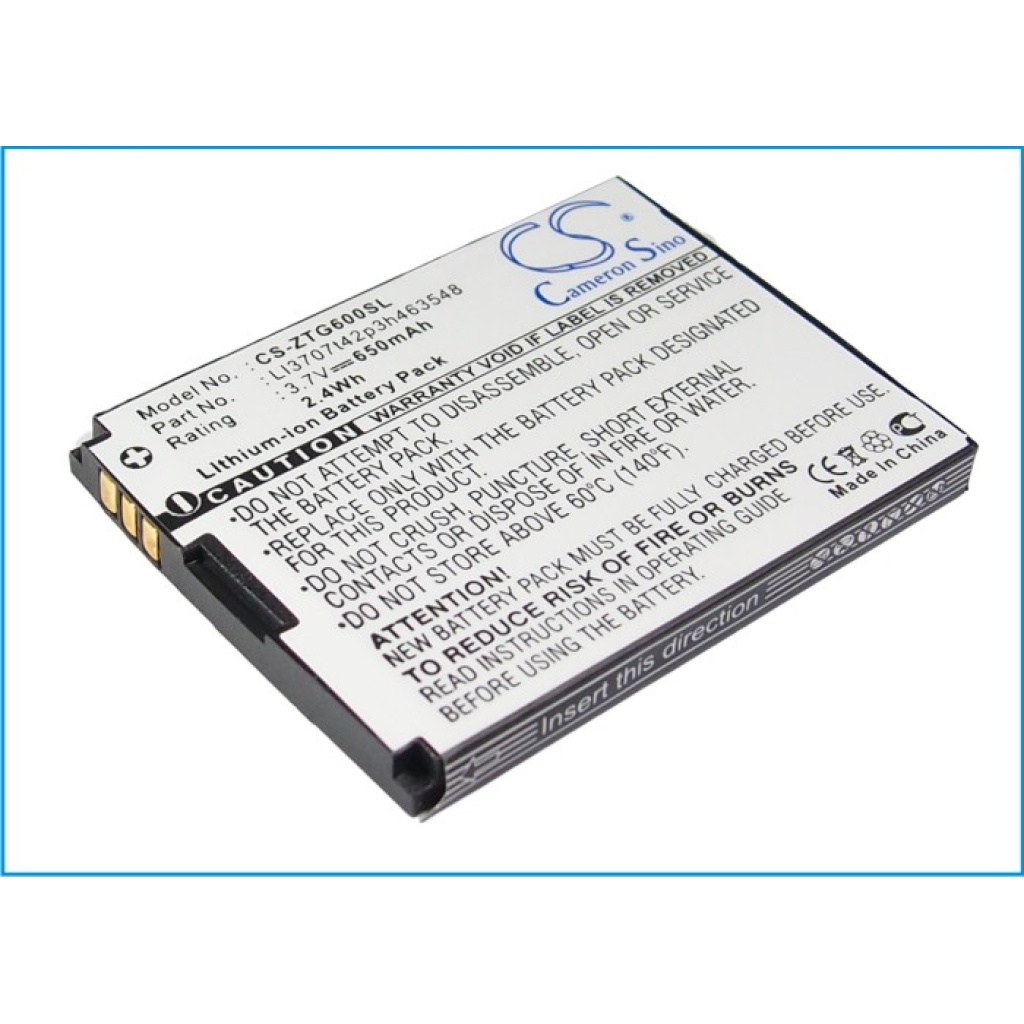 Battery Replaces LI3707T42P3h463548