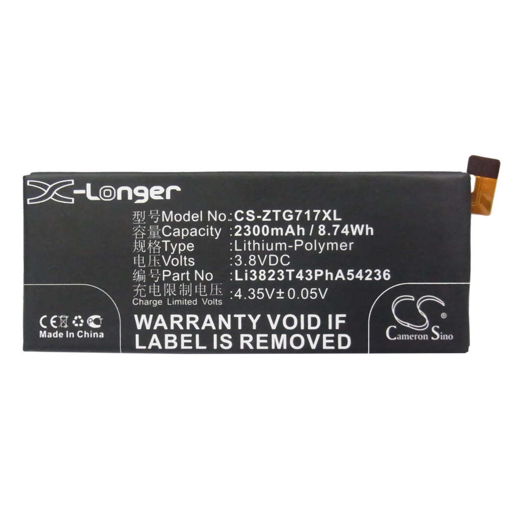 Batterier Ersätter Li3824T43P6hA54236-H