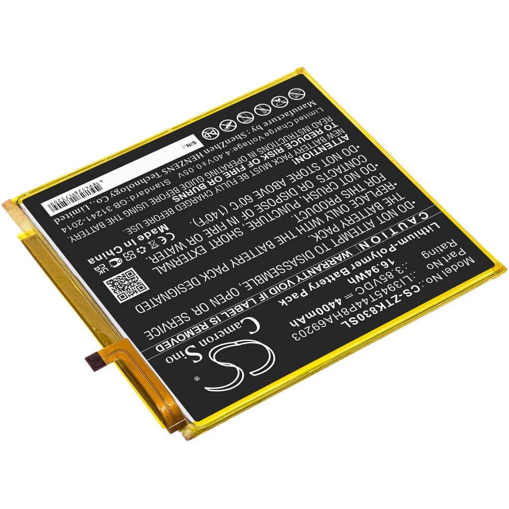 Tablet Battery ZTE CS-ZTK830SL