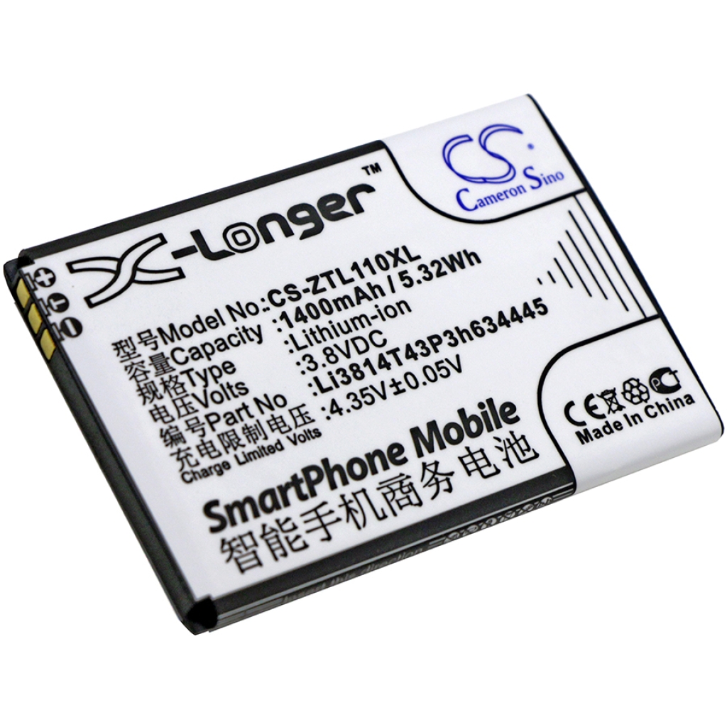 Batterier till mobiltelefoner ZTE CS-ZTL110XL