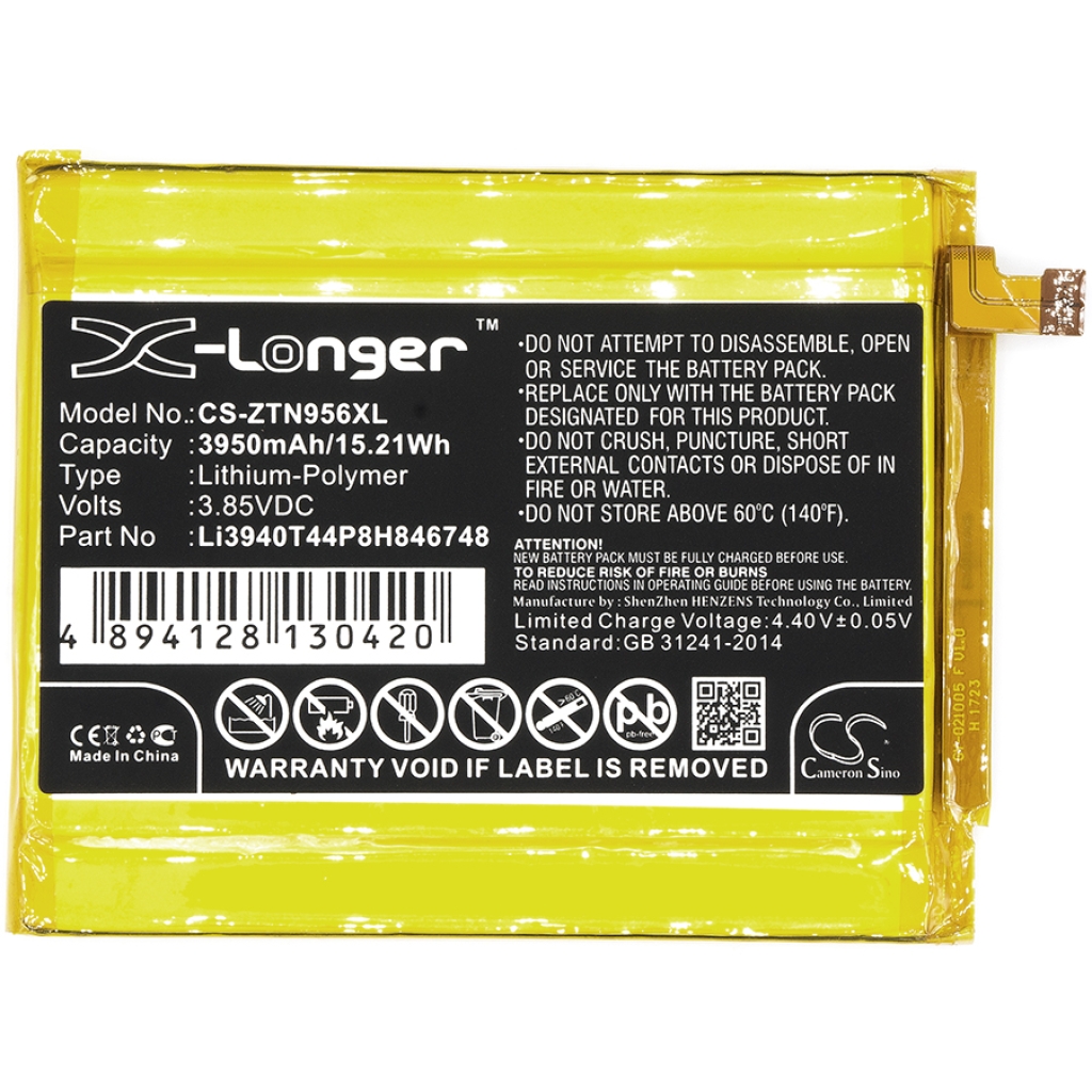 Batterier Ersätter Blade Max 3 LTE-A