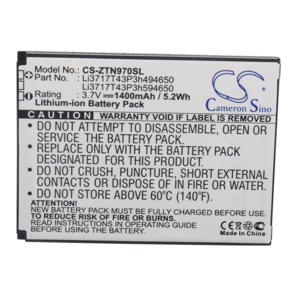 Battery Replaces Li3716T42P3h594650