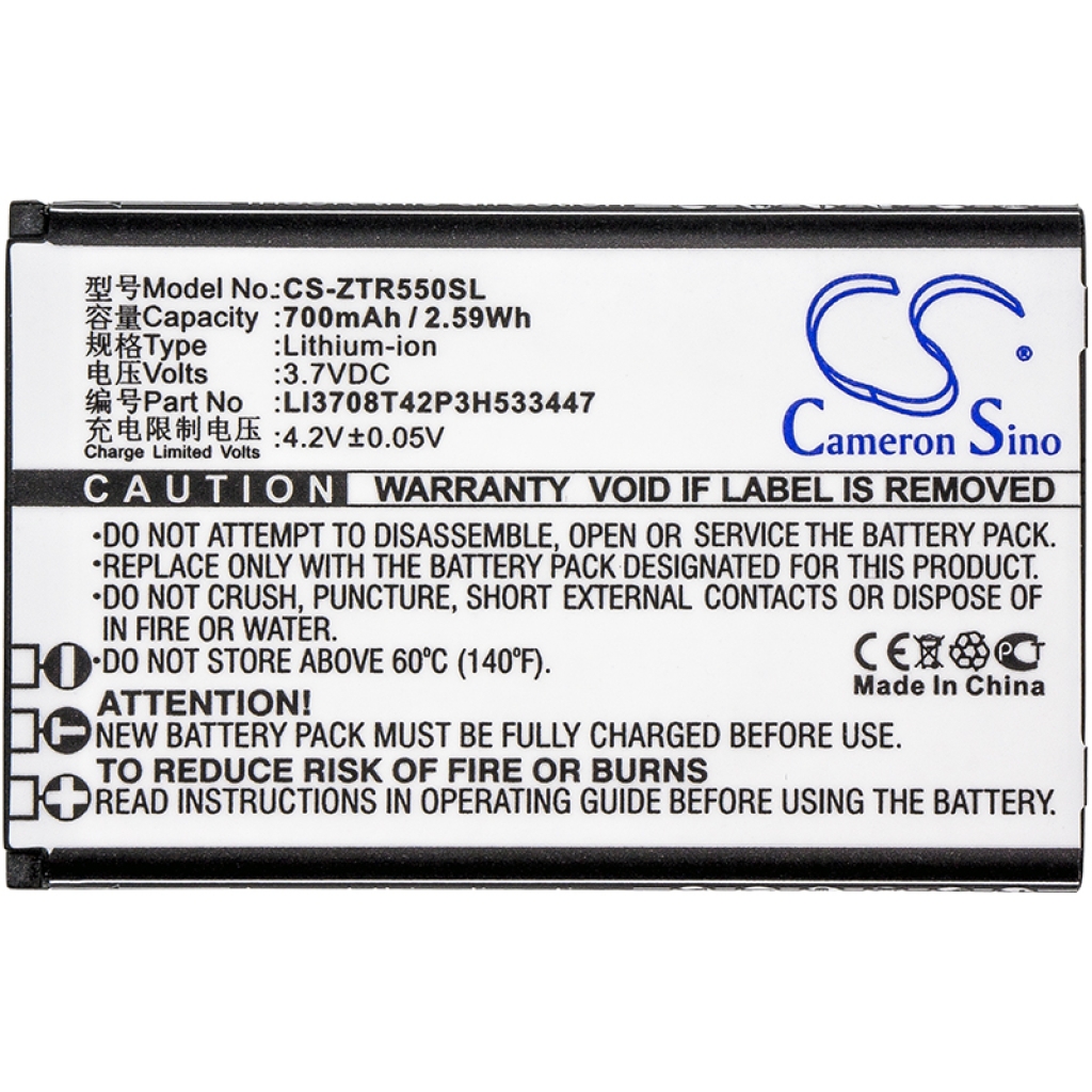 Battery Replaces LI3708T42P3H533447