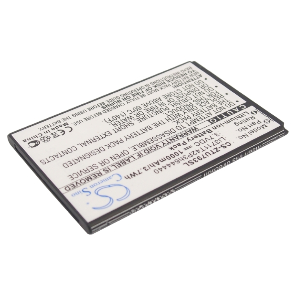 Compatible battery replacement for ZTE LI3711T42P3H644440