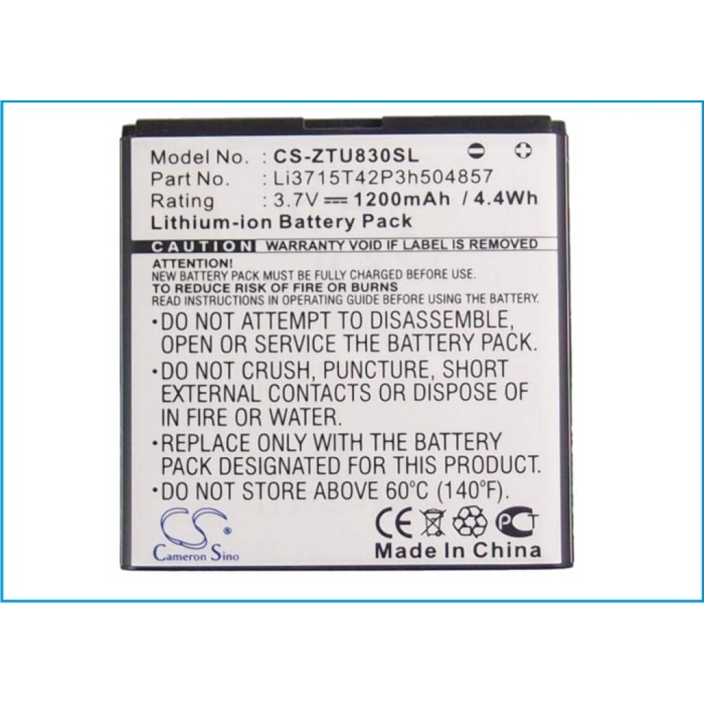 Mobile Phone Battery ZTE U880S