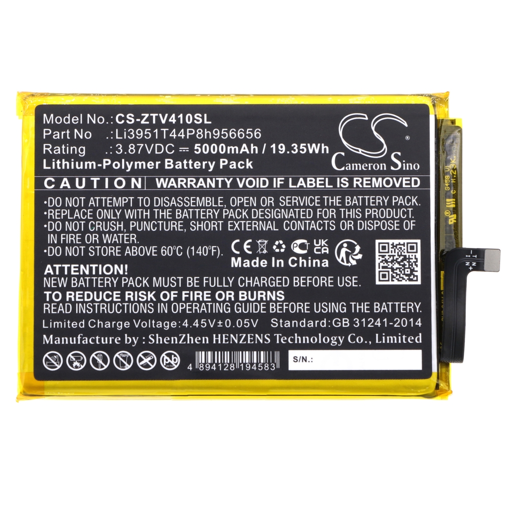 Batterier Ersätter Li3951T44P8h956656