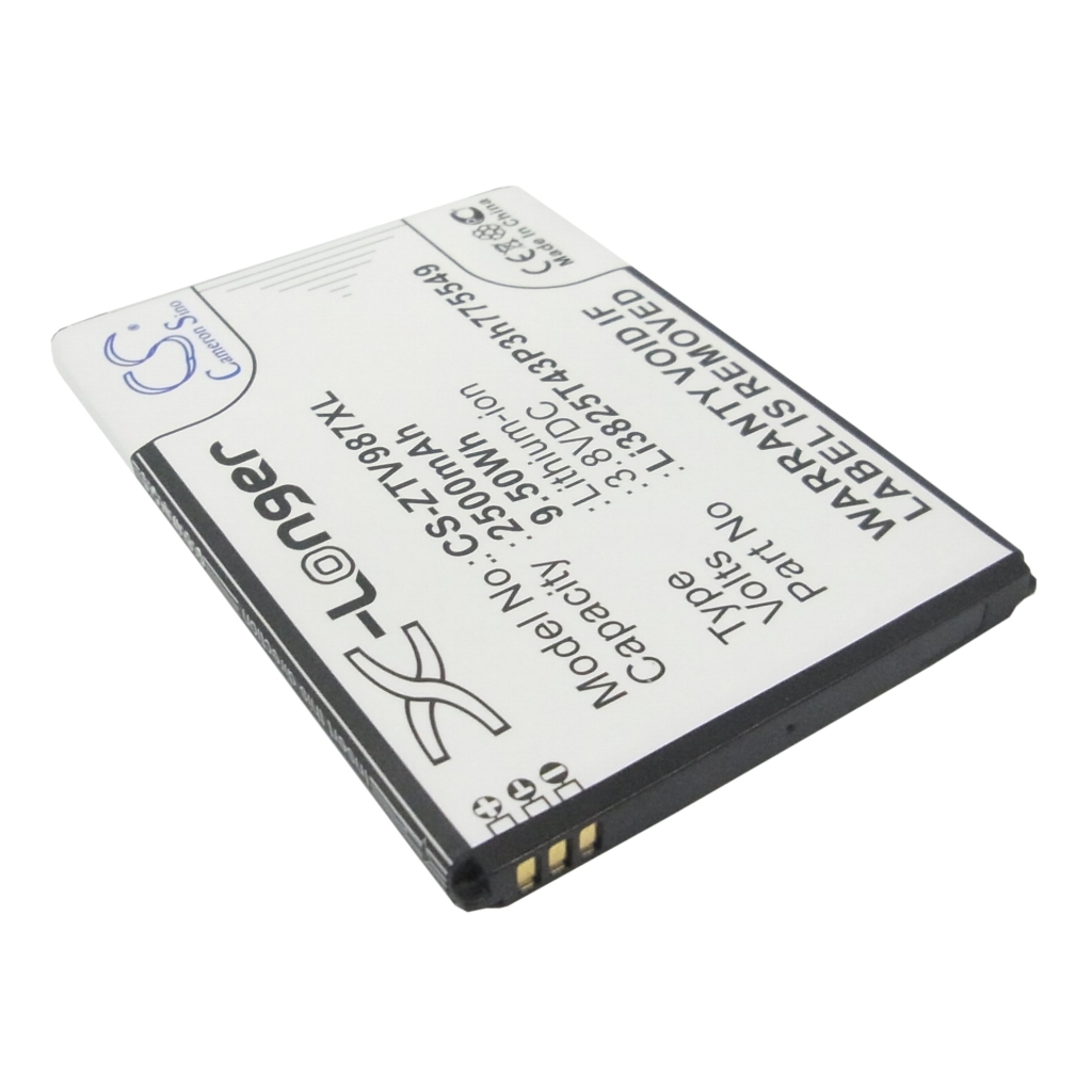 Compatible battery replacement for ZTE LI3825T43P3H775549