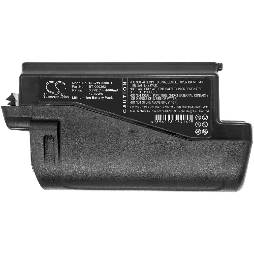 Batterier för skanner Zebra CS-ZWT600BX